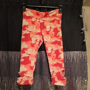🟢Stylish Kids Camouflage Leggings - Red and Pink